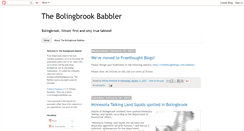 Desktop Screenshot of bolingbrookbabbler.com